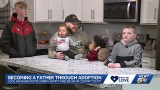 Clermont County father shares  adoption story after adding 3 members to his family
