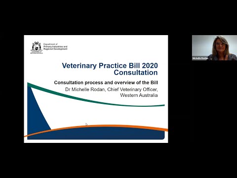 Webinar recording - Veterinary Practice Bill 2020