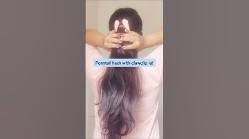 Ponytail Hack/Hairstyle🤍 #shorts #hack #hairtutorial #hairstyle #ponytail #viralvideo #trending #fyp