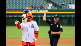 Mr  Blanchard   Tigers First Pitch 5 12 15 by disc jockey productions 338 views 9 years ago 2 minutes, 11 seconds
