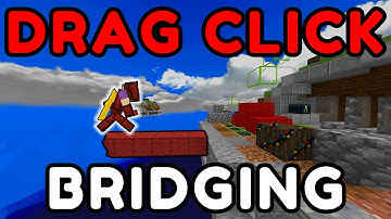 Using DRAG CLICK for BRIDGING in bedwars Bloxd.io || Bloxd.io