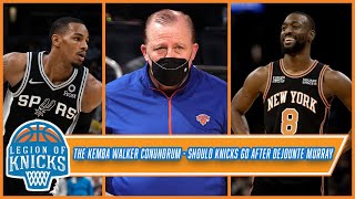 Kemba Walker Vs Tom Thibodeau || Should the Knicks target Dejounte Murray as the future point guard?