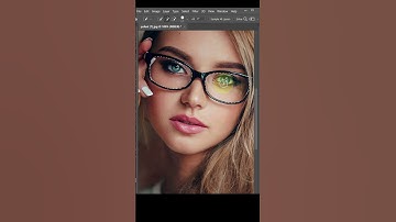 How to change glasses color in realistic way in photoshop #shorts #viral