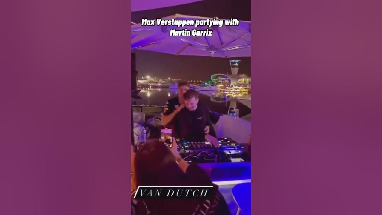 Max Verstappen partying with Martin garrix #shorts #maxverstappen