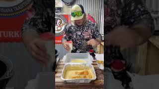 Sac-a-lait poboy with ghost pepper frog legs!!