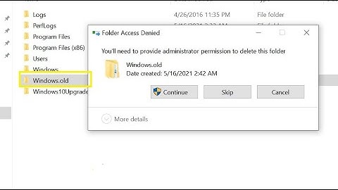 How to delete the Windows.old folder on Windows 10 (21H1)