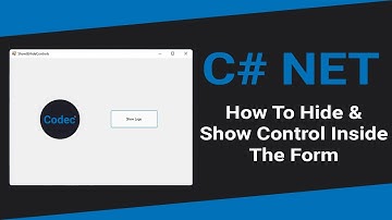 How to show & hide controls inside form in C# .NET