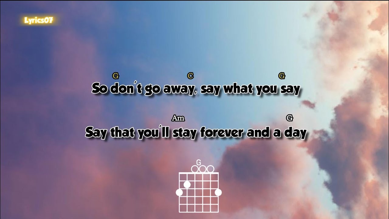 Don't Go Away - Oasis Chord with lyrics Don't Go Away - Oasis Chord with lyrics