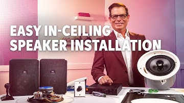 How to Install and Set Up In-ceiling Speakers