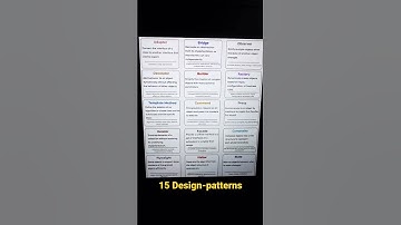 Important design patterns to know