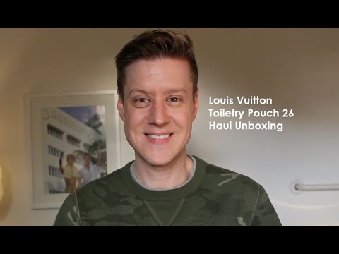 Louis Vuitton Toiletry Pouch 26 Haul Unboxing - YouTube