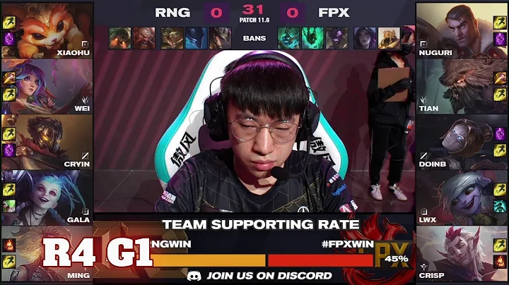 RNG vs FPX - Game 1 | Round 4 LPL Spring 2021 playoffs | Royal Never Give Up vs FunPlus Phoenix G1 - DayDayNews