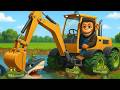 Monkey Funny🐒🚜Farmer Monkey Drives Tractor and Transports Ducks, Cows, Pigs and Radish to the Farm