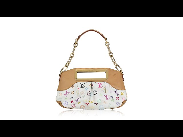 Louis Vuitton White Multicolor Monogram Canvas Judy MM Bag Louis Vuitton