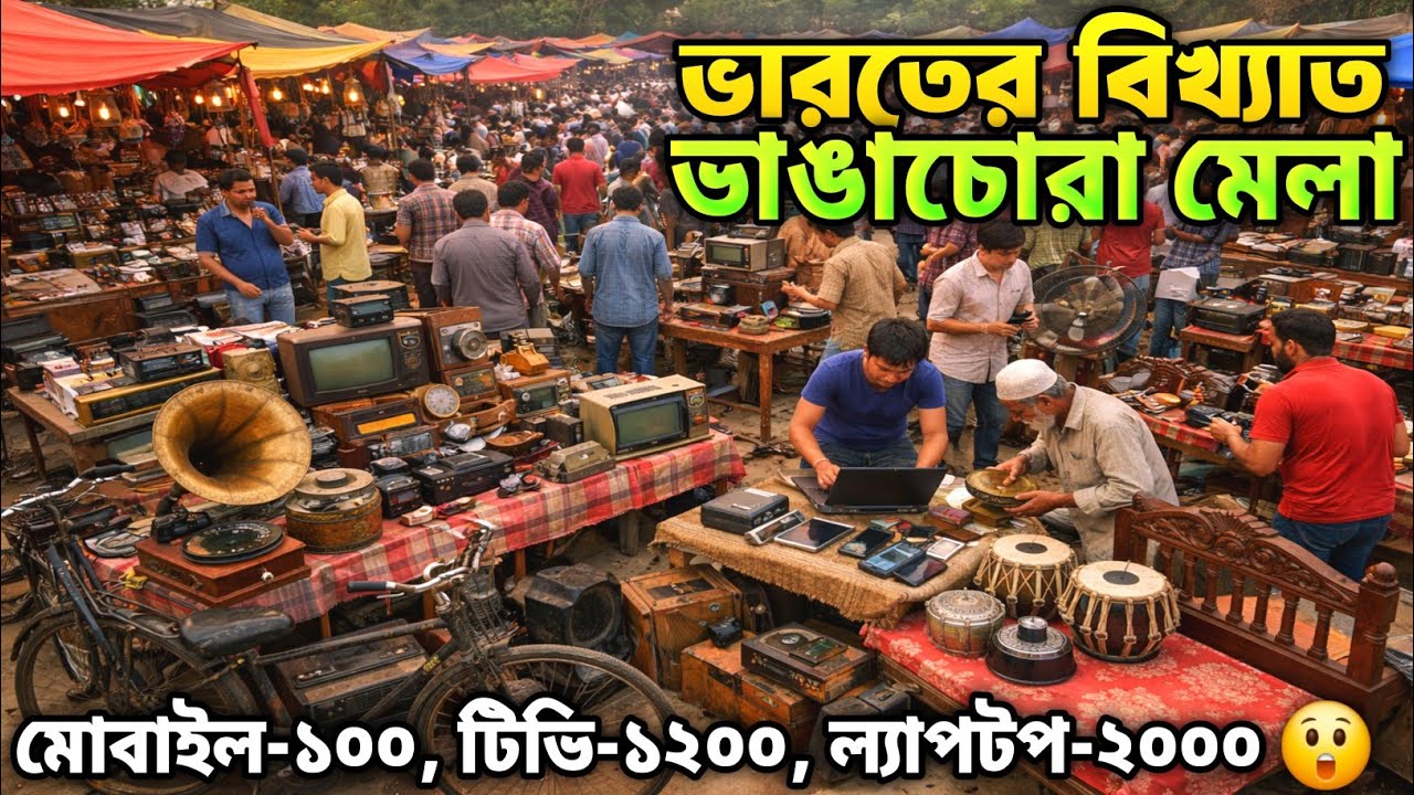 ভারতবর্ষের সবচেয়ে বড় পুরোনো জিনিসের মেলা 😲 Dakshin বিষ্ণুপুর, South 24 PGS | Bishnupur Mela 2026