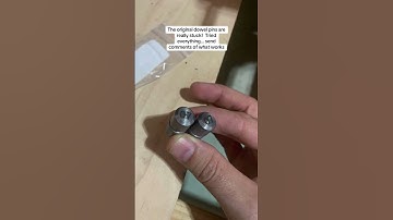 The original dowel pins are really stubborn!  Stuck..drilling, pulling, heat, ice - what works?!?!