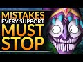 BIGGEST MISTAKES Every Support Makes: Here's Why You're Hardstuck at Low MMR - Dota 2 Pro Tips