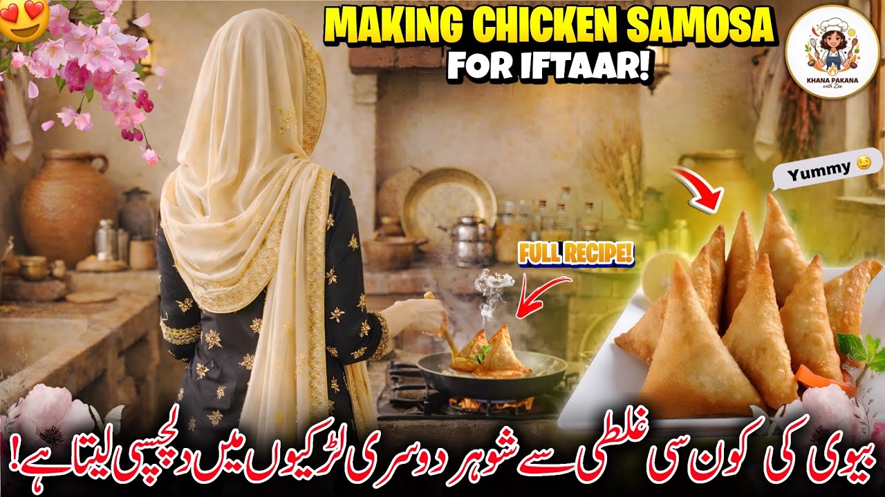 Making Chicken Samosa For Iftaar 😍✨ Biwi Ki Konsi Ghalati Ki Wajah Sa Husband Dur Hota Hai 