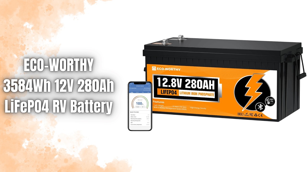 ECO-WORTHY 3584Wh 12V 280Ah LiFePO4 Battery Review | Off-Grid 