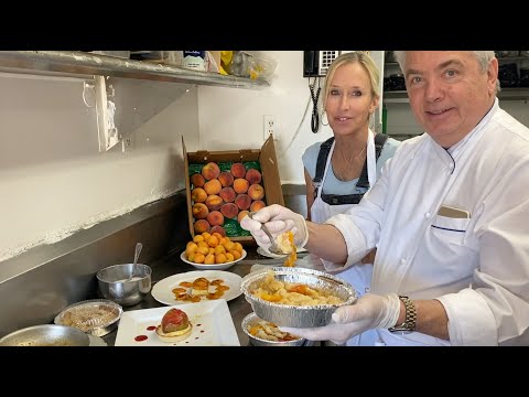 Chef Vincent Guerithault and Carrie Schnepf Make Peach Cobbler ...