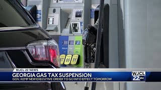 Georgia gas tax suspension