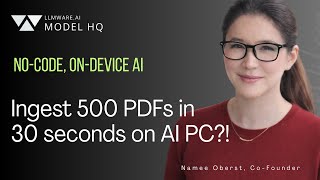 Process 500 PDFs On-Device for RAG and Agents in 30 seconds?! Model HQ Sources Demo (Real-Time)