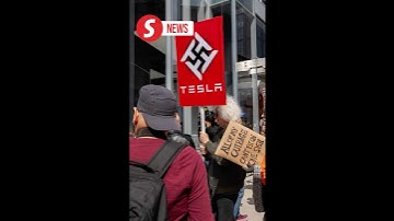 Demonstrators dance to colourful anti-Musk protest in Washington