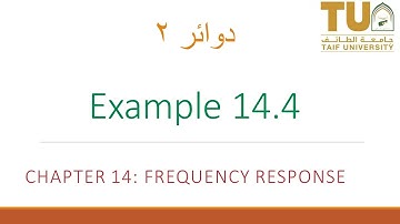 chapter 14 Frequency Response |  Example  14.4 solution