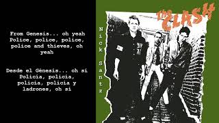 Video thumbnail of "The Clash -Police and Thieves (Lyrics) (Subtitulos en español)"