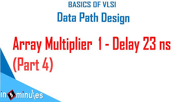 Module5_Vid_41_Array Multiplier  1 - Delay 23 ns Part  - 4