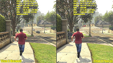 Titan X Pascal Vs Titan X Maxwell 4K GTA 5 Ultra Settings Frame Rate Comparison