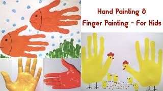 Cara Membuat Lukisan Tangan untuk Anak | Lukisan Jari Mudah | buatan sendiri | Kerajinan Dengan Nyaman | Kode Kerajinan 31