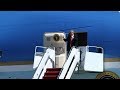 President Donald Trump arrives at PBIA aboard Air Force One