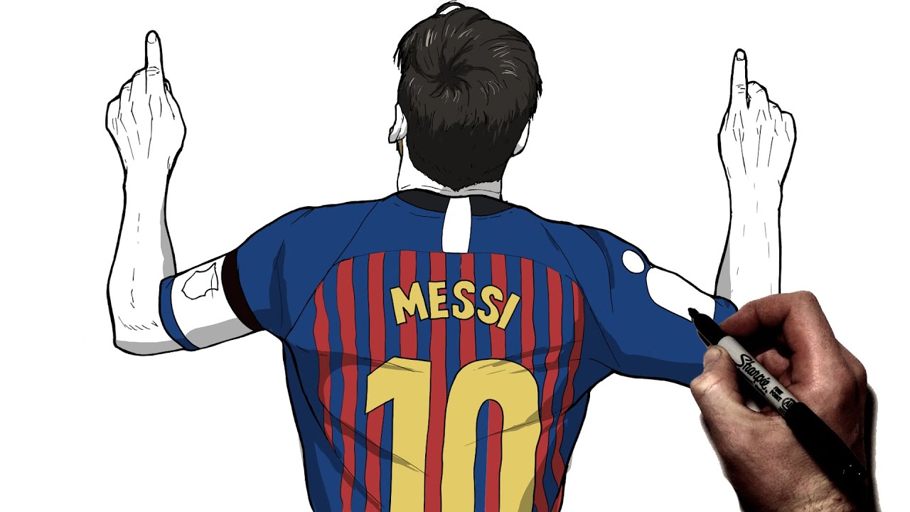 Lionel Messi Drawing by Aymane Ladioui - Pixels