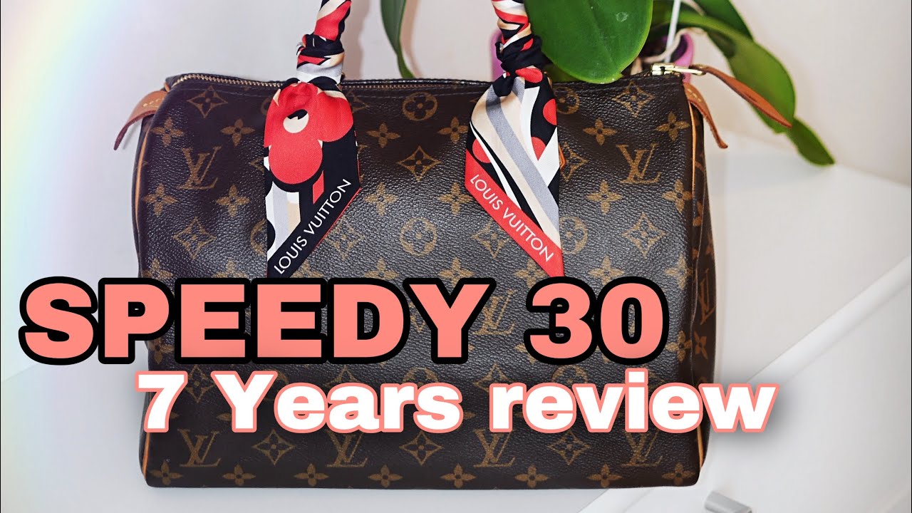 Louis Vuitton Speedy 30 Monogram 7 years review + What Fits Inside!!! - YouTube
