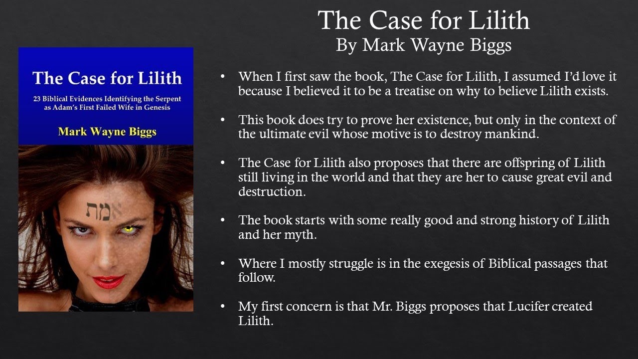 Book Review 6 - The Case for Lilith