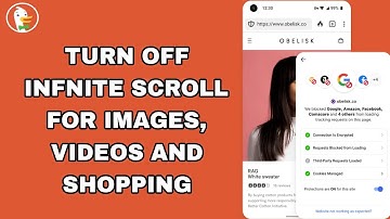 How To Turn Off Infnite Scroll From Images And Videos And Shopping On DuckDuckGo Private Browser App