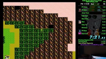 Zelda II Speedrun All Keys 100% New Personal Best - 1:14:55