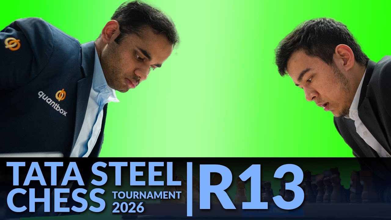 Could he get over the line? | Arjun Erigaisi vs Nodirbek Andusattorov | Tata Steel Masters Round 13