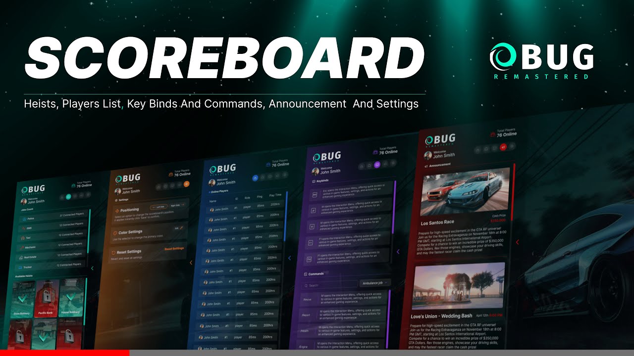 Ultimate FiveM Scoreboard | Customizable UI, Discord Integration & More!