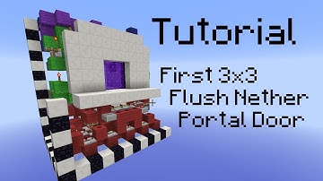 3x3 Flush Nether Portal Door [Tutorial]