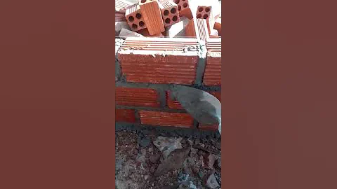 10.How To Lay Bricks For Beginners Using a line🥰🥰🧱🧱🧱🧱🧱 #reals #bricks #tricks #videos