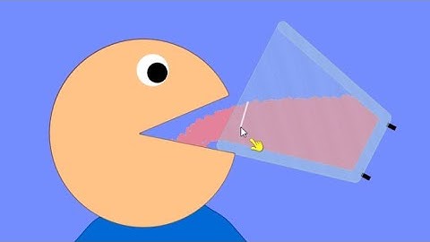 Algodoo | Strawberry Milkshake