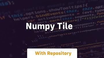 numpy tile