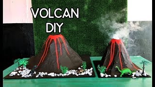 COMO HACER UN VOLCAN PARA FERIA DE CIENCIAS O FIESTAS SUPER FACIL DIY