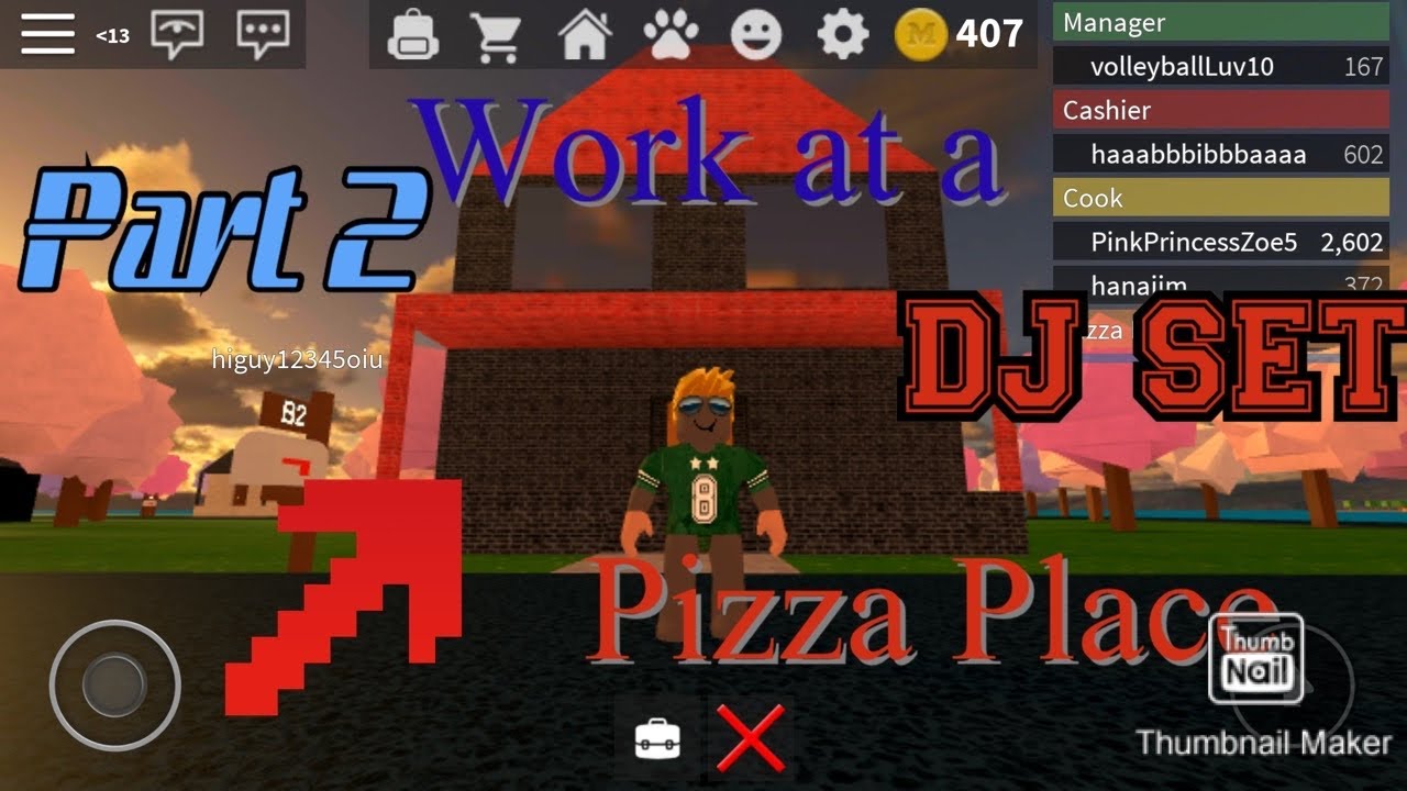 Playing Some Songs On Dj Set Part 2 Roblox Work At A Pizza Place Youtube - roblox work at a pizza place dj songs