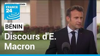 REPLAY - Emmanuel Macron au Bénin pour parler culture et sécurité • FRANCE 24