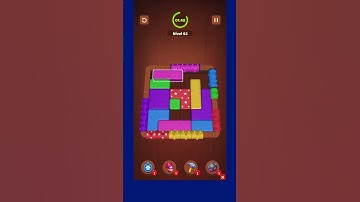 Wood Block Jam - Level 62 Solution (Fast & Easy)