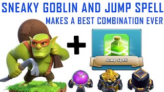 Sneaky Goblin and Jump Spell makes a best pair | Best Low Cost Farming Army for TH11 | Clash of clan