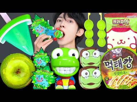 ASMR ICE CREAM DESSERT PORORO JELLY RECIPE PARTY 직접 만든 편의점 디저트 뽀로로 꿀젤리 먹방 MUKBANG EATING SOUNDS